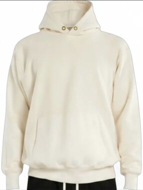 Les Tien Hoodie Cream Pullover Sweatshirt Size S NWOT